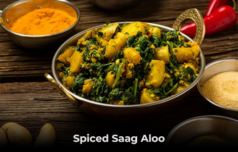 Awaafi Restaurant Edinburgh    Spiced Saag Aloo